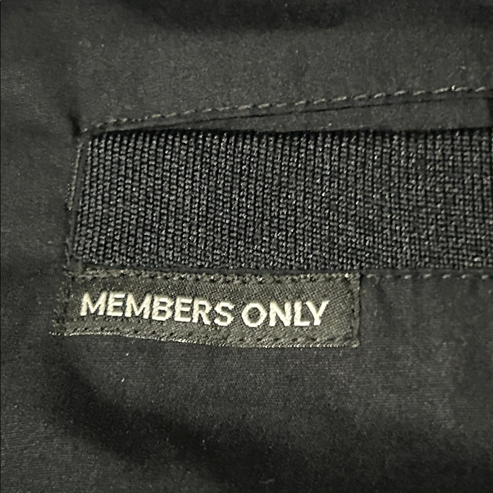 Members Only Black Iconic Racer Military Style Jacket - Picture 3 of 8